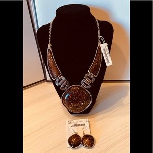 Ethel & Mrytle statement necklace & earrings